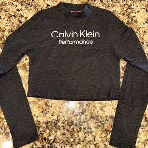 Calvin Klein Performance Long Sleece Crop Top